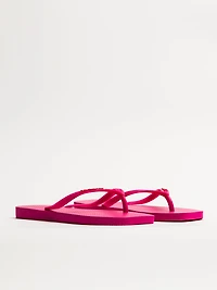 WOMENS HAVAIANAS SLIM SQUARE LOGO POP UP - ROSE