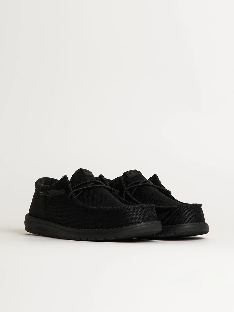 MENS HEYDUDE WALLY FUNK MONO SLIP-ON - BLACK