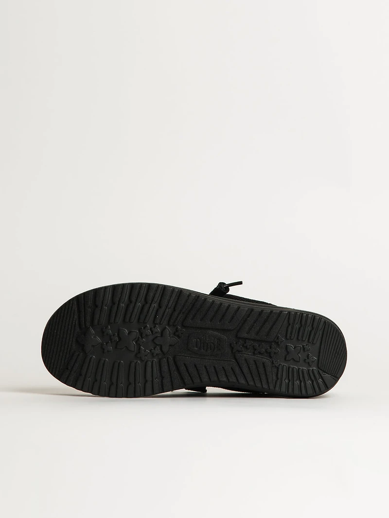 MENS HEYDUDE WALLY FUNK MONO SLIP-ON - BLACK