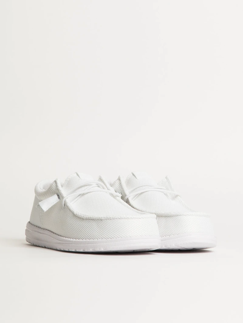 MENS HEYDUDE WALLY FUNK MONO SLIP-ON - WHITE
