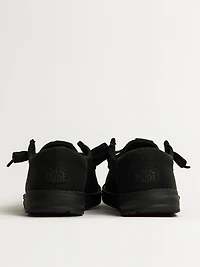 WOMENS HEYDUDE WENDY FUNK MONO SNEAKER - BLACK