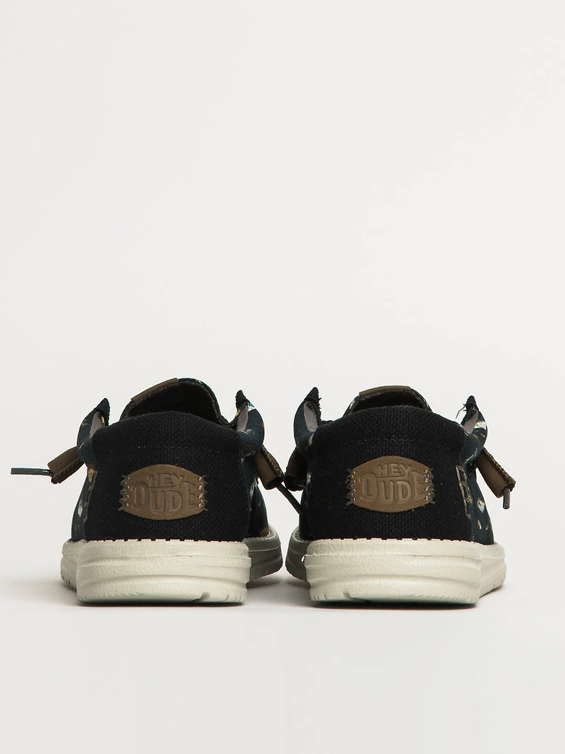 MENS HEYDUDE WALLY MARLIN SLIP-ON - BLACK