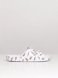 WOMENS FREEDOM MOSES BOLT WHITE SANDAL - CLEARANCE