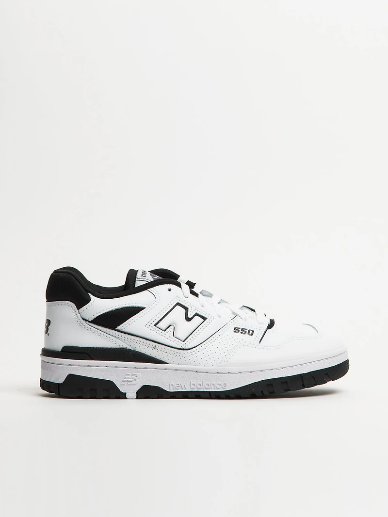 MENS NEW BALANCE THE BB550 SNEAKER - WHITE/BLACK