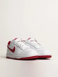 MENS NIKE BIG LOW SNEAKER - WHITE/GYM RED