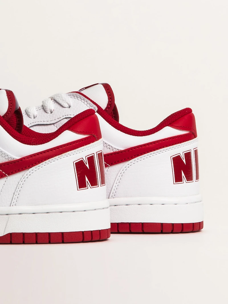MENS NIKE BIG LOW SNEAKER - WHITE/GYM RED