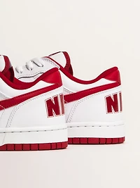 MENS NIKE BIG LOW SNEAKER - WHITE/GYM RED