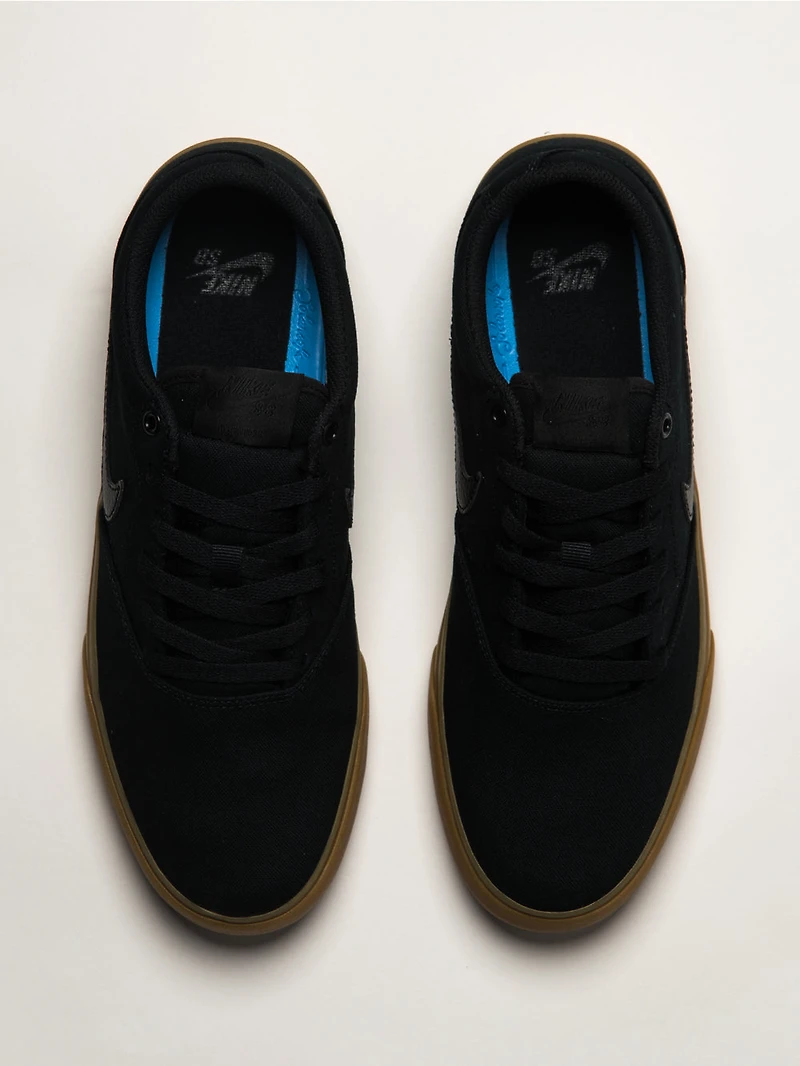MENS NIKE SB CHARGER CANVAS - BLACK/LIGHT BROWN