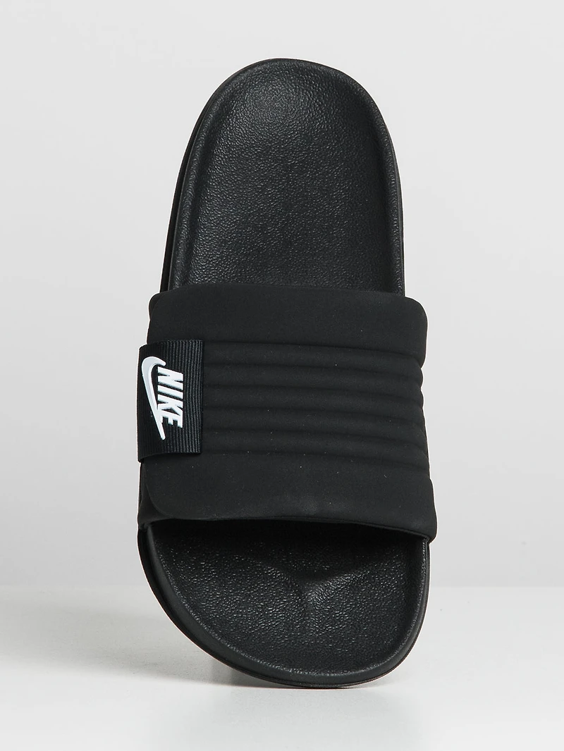 MENS NIKE OFFCOURT ADJUST SLIDES - BLACK/WHITE