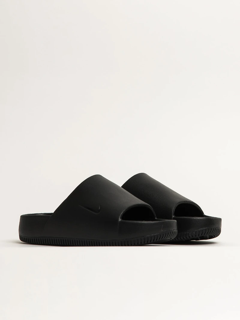 WOMENS NIKE CALM SLIDES - BLACK