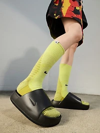 WOMENS NIKE CALM SLIDES - BLACK