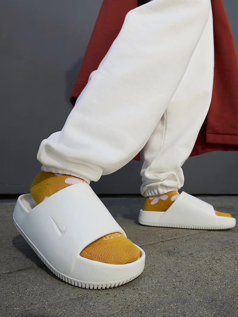 WOMENS NIKE CALM SLIDES - SAIL