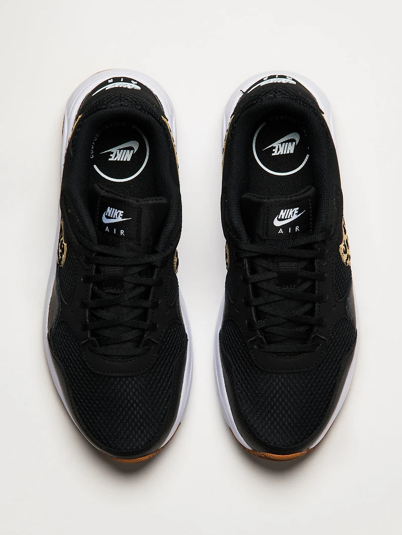 WOMENS NIKE AIR MAX SC SNEAKERS - BLACK/WHITE/LEOPARD