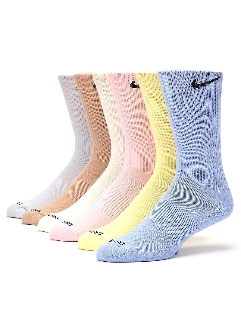 NIKE EVERYDAY PLUS CUSHIONED DRI-FIT SOCKS 6 PACK