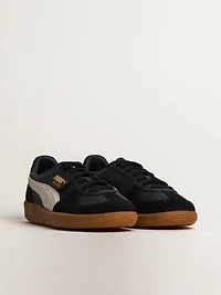 MENS PUMA PALERMO LEATHER SNEAKER - BLACK/FEATHER GRAY/GUM