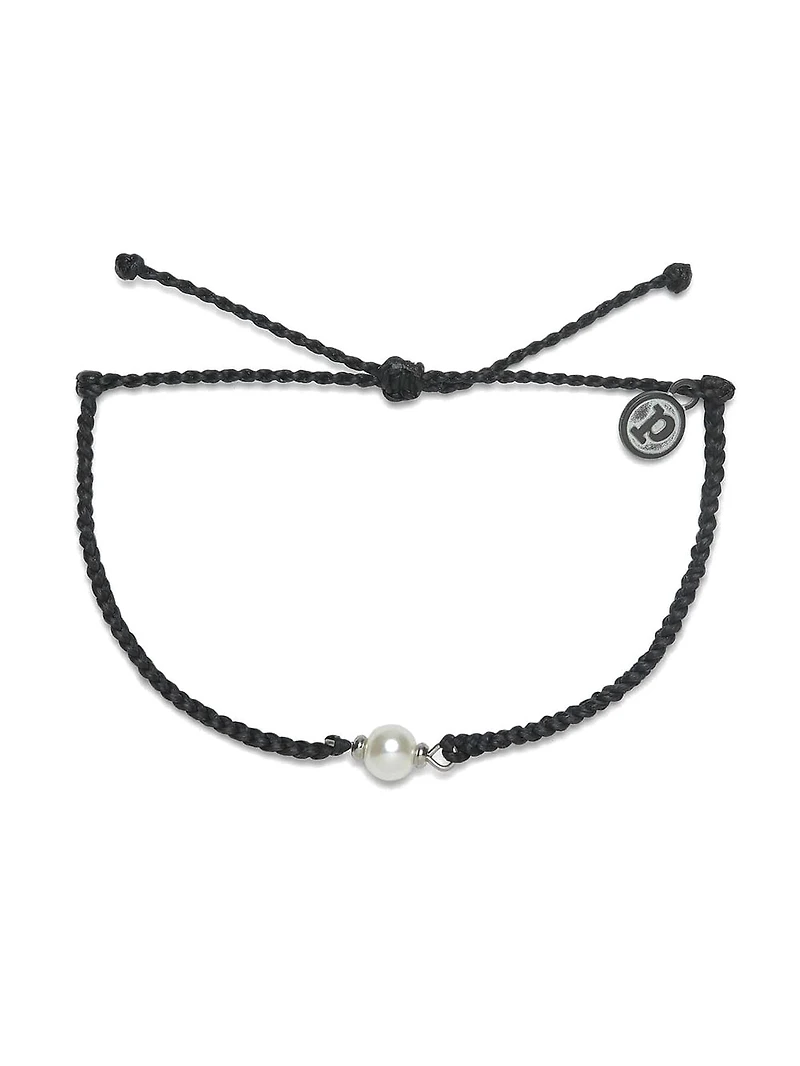 PURA VIDA SIMPLE PEARL BEAD CHARM BRCLT - CLEARANCE