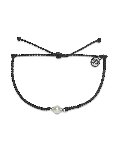 PURA VIDA SIMPLE PEARL BEAD CHARM BRCLT - CLEARANCE