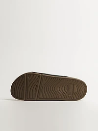 MENS REEF OASIS DOUBLE-UP SANDALS - FOSSIL/BLACK