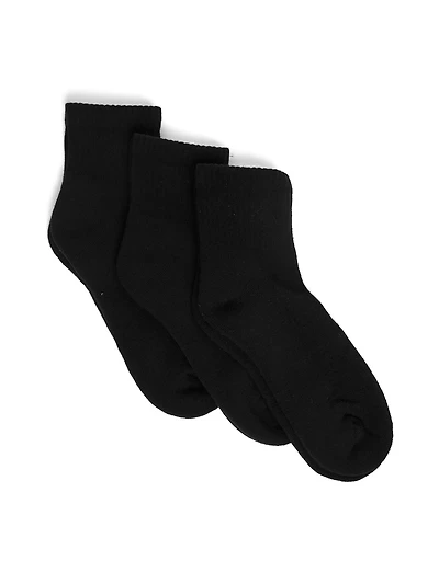 SCOUT & TRAIL CREW SOCK 3 PACK SOCKS - BLACK