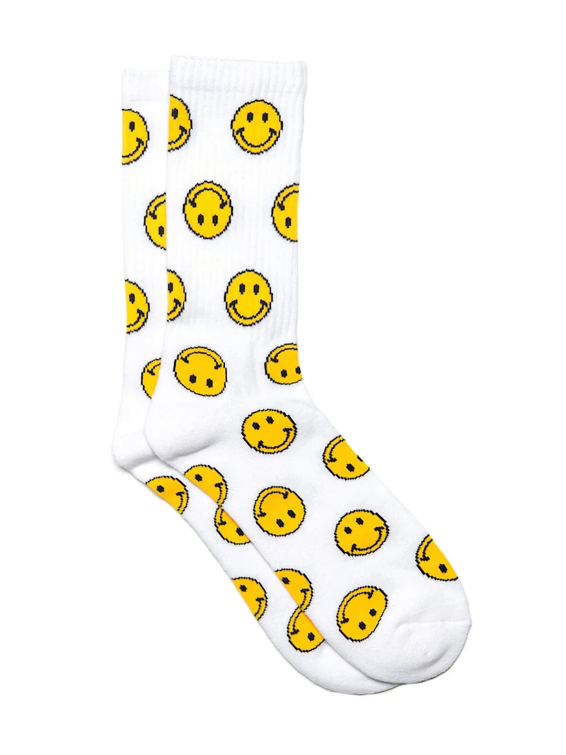 SCOUT & TRAIL SMILEY FACE SOCKS