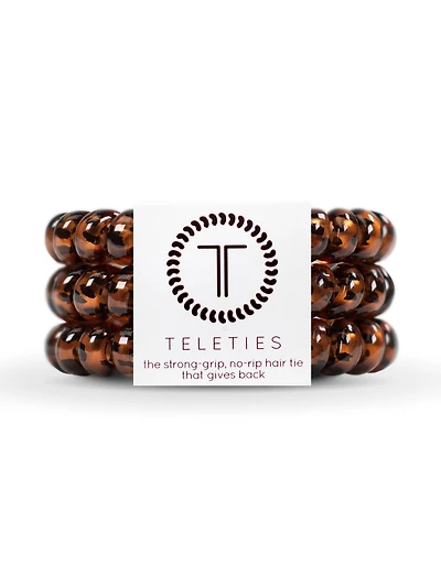 TELETIES HAIR TIE LARGE - TORTOISE