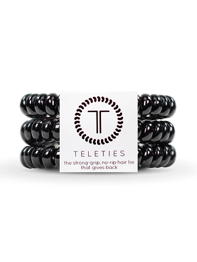 TELETIES HAIR TIE SMALL - JET BLACK