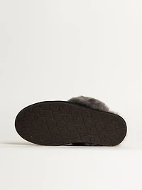 WOMENS UGG SCUFFETTE II SLIPPER - BLACK