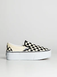 WOMENS VANS CLASSIC SLIP ON STACKFORM - CHECKER CLEARANCE