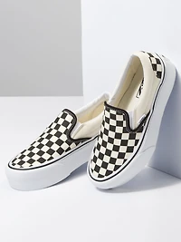WOMENS VANS CLASSIC SLIP ON STACKFORM - CHECKER CLEARANCE