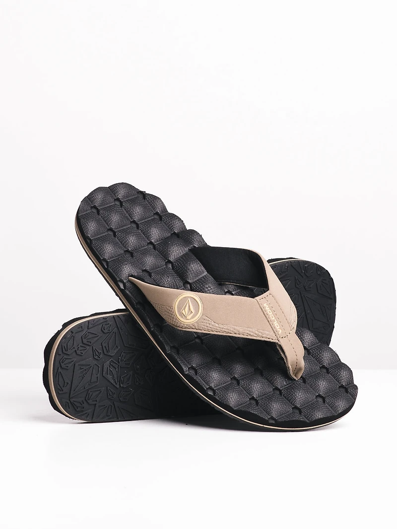 MENS VOLCOM RECLINER KHAKI SANDALS