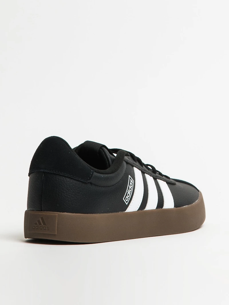 MENS ADIDAS VL COURT 3.0 SNEAKER - CORE BLACK/CLOUD WHITE/GUM