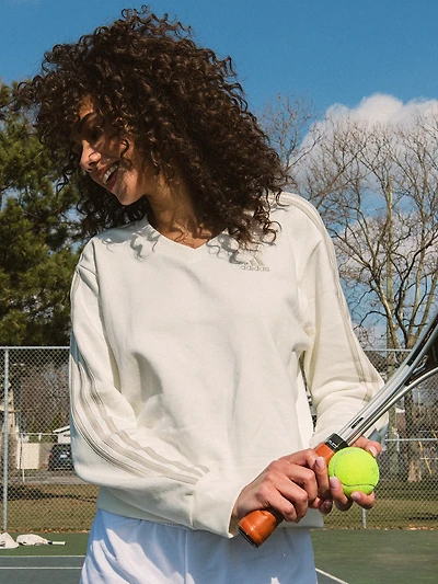 CHANDAIL ADIDAS ESSENTIAL 3-STRIPE À COL V