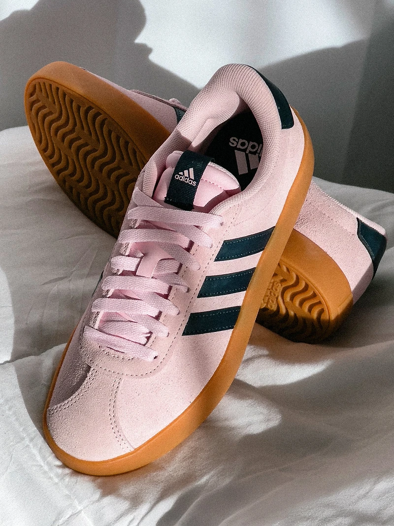 WOMENS ADIDAS VL COURT 3.0 SNEAKER - CLEAR PINK/LEGEND INK/GUM