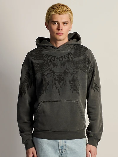 AFFLICTION BIRDS OF PREY PULLOVER HOODIE