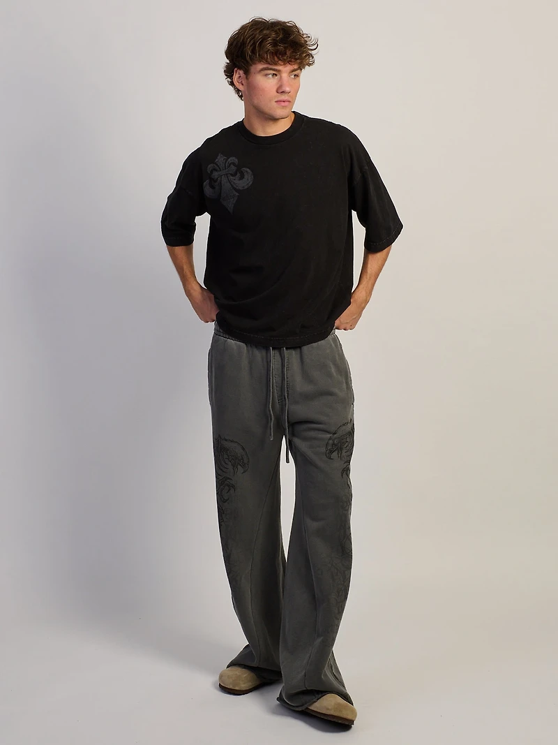 AFFLICTION BIRDS OF PREY BAGGY SWEATPANT