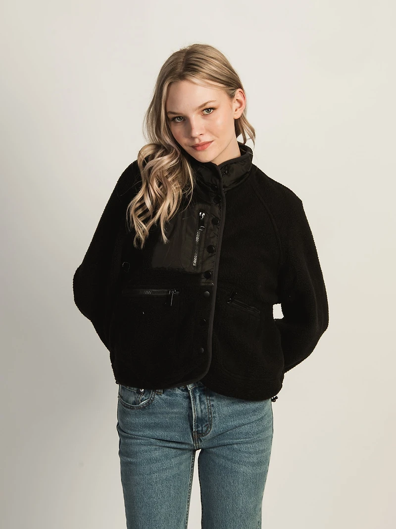 VESTE EN MOLLETON AZALEA WANG SAVVY - NOIR