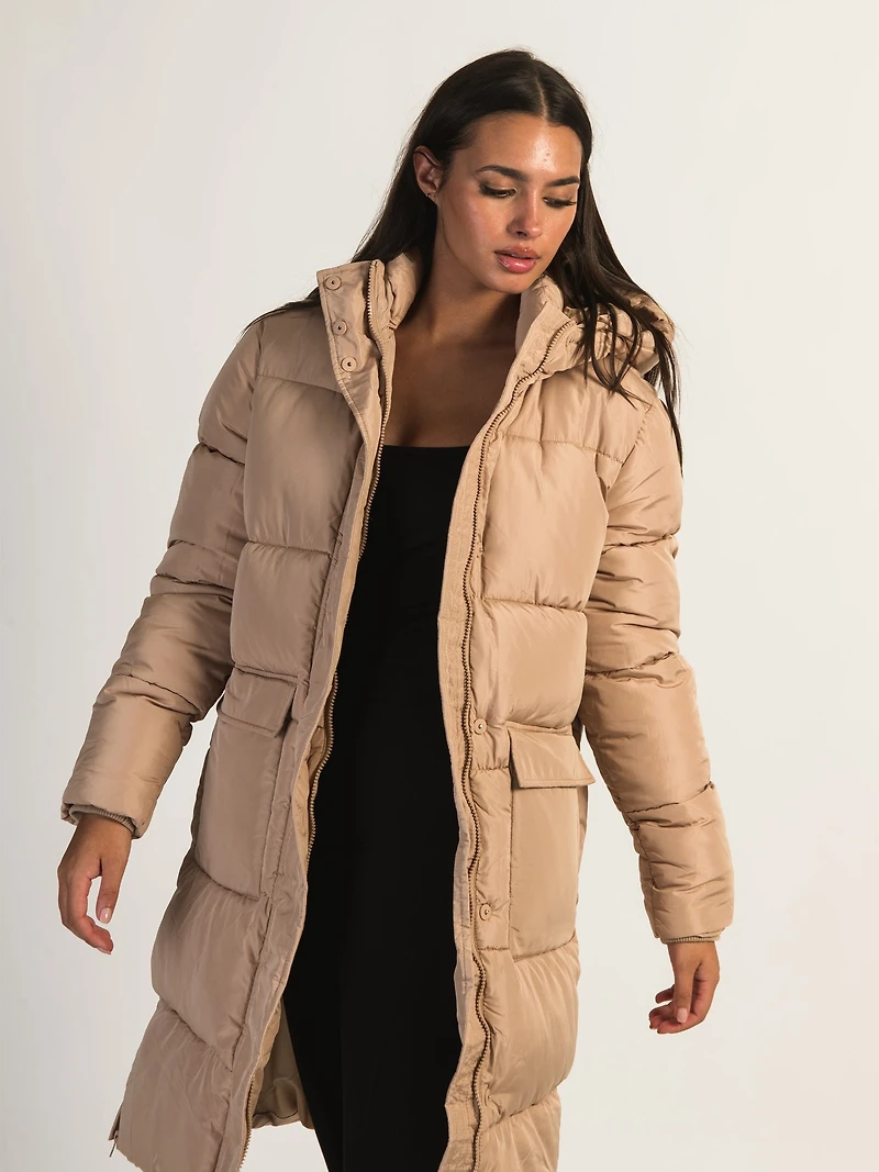VESTE PUFFER À CAPUCHE STASSI LONG