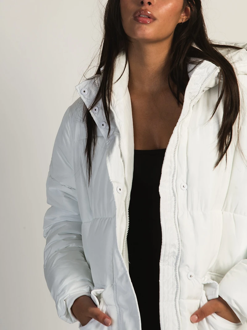 VESTE PUFFER À CAPUCHE STASSI LONG