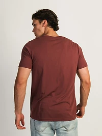 VICTOR V-NECK TEE- SMOKEY MAUVE