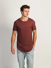 T-SHIRT VICTOR LONGLINE -SMOKEY MAUVE
