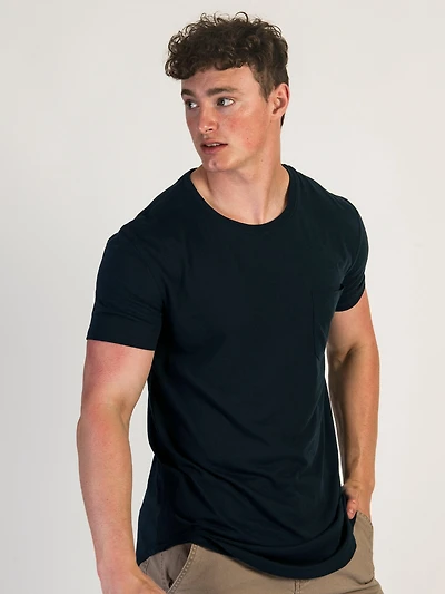 LONGLINE TEE - NAVY CLEARANCE