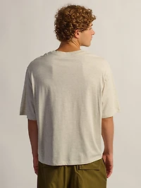 SHORT CUT TEE - OATMEAL