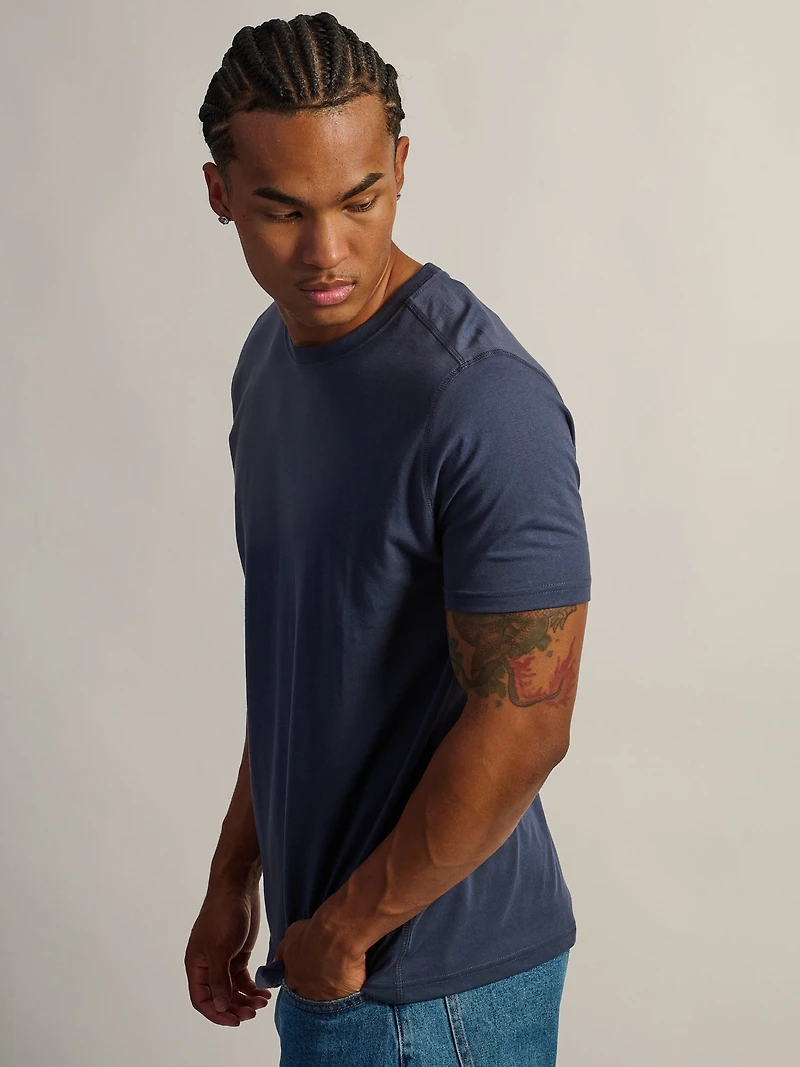 VICTOR CREWNECK - CHARCOAL NAVY
