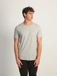 VICTOR CREWNECK TEE - HEATHER GREY