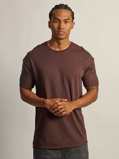 LONG FIT TEE - CHOCOLATE