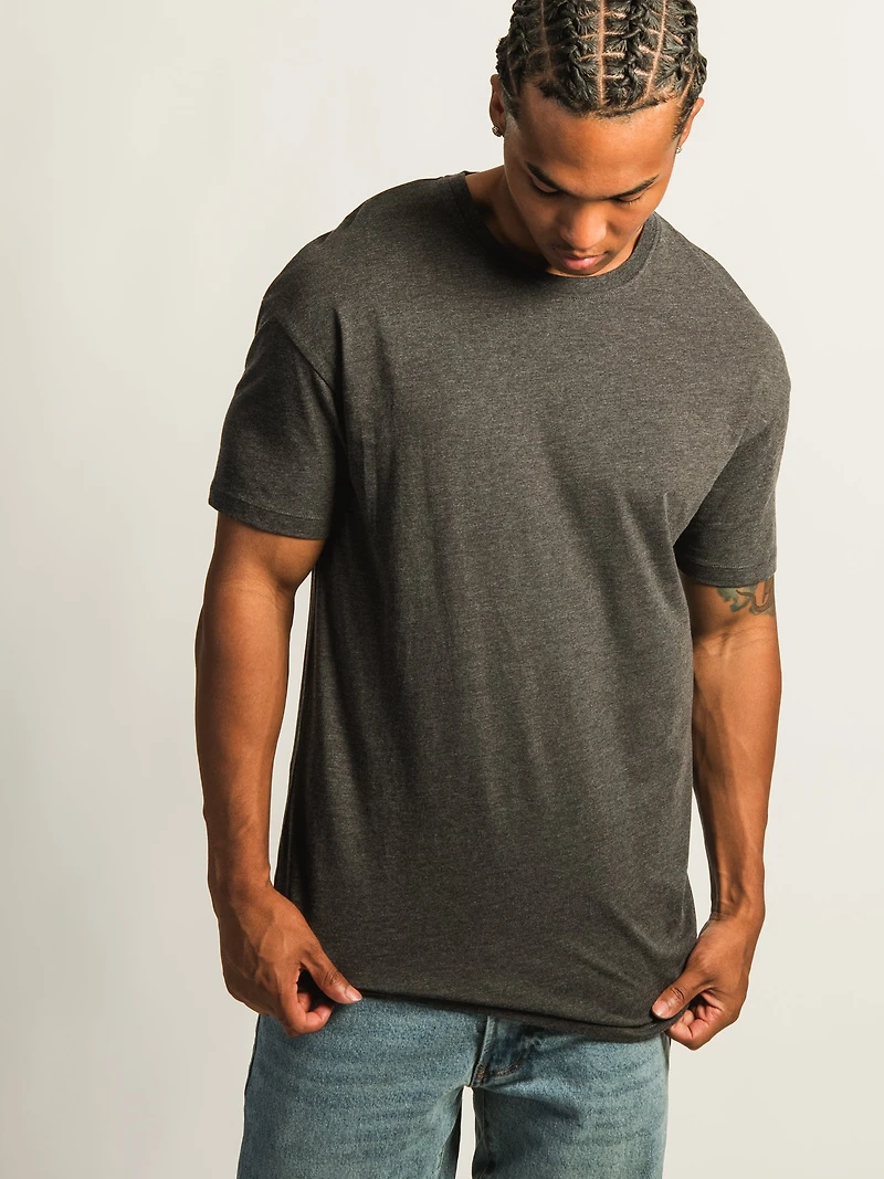 LONG FIT TEE - DARK GREY