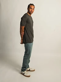 LONG FIT TEE - DARK GREY