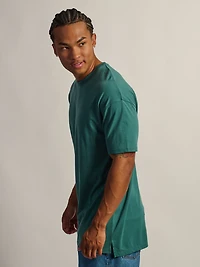 LONG FIT TEE - DARK GRN
