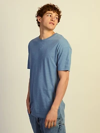 LONG FIT TEE - HEATHER BLUE