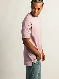 LONG FIT TEE- ROSE